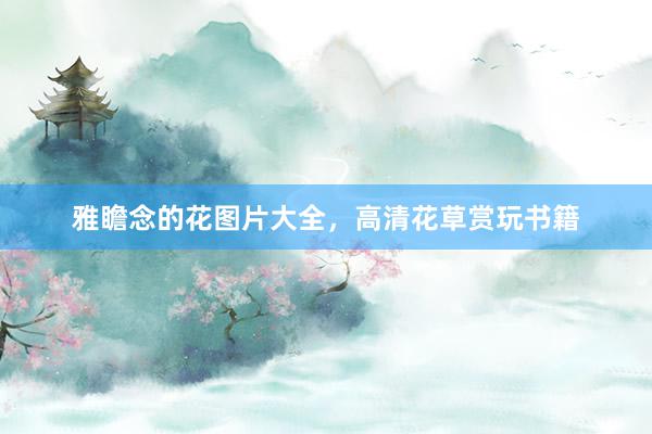 雅瞻念的花图片大全，高清花草赏玩书籍